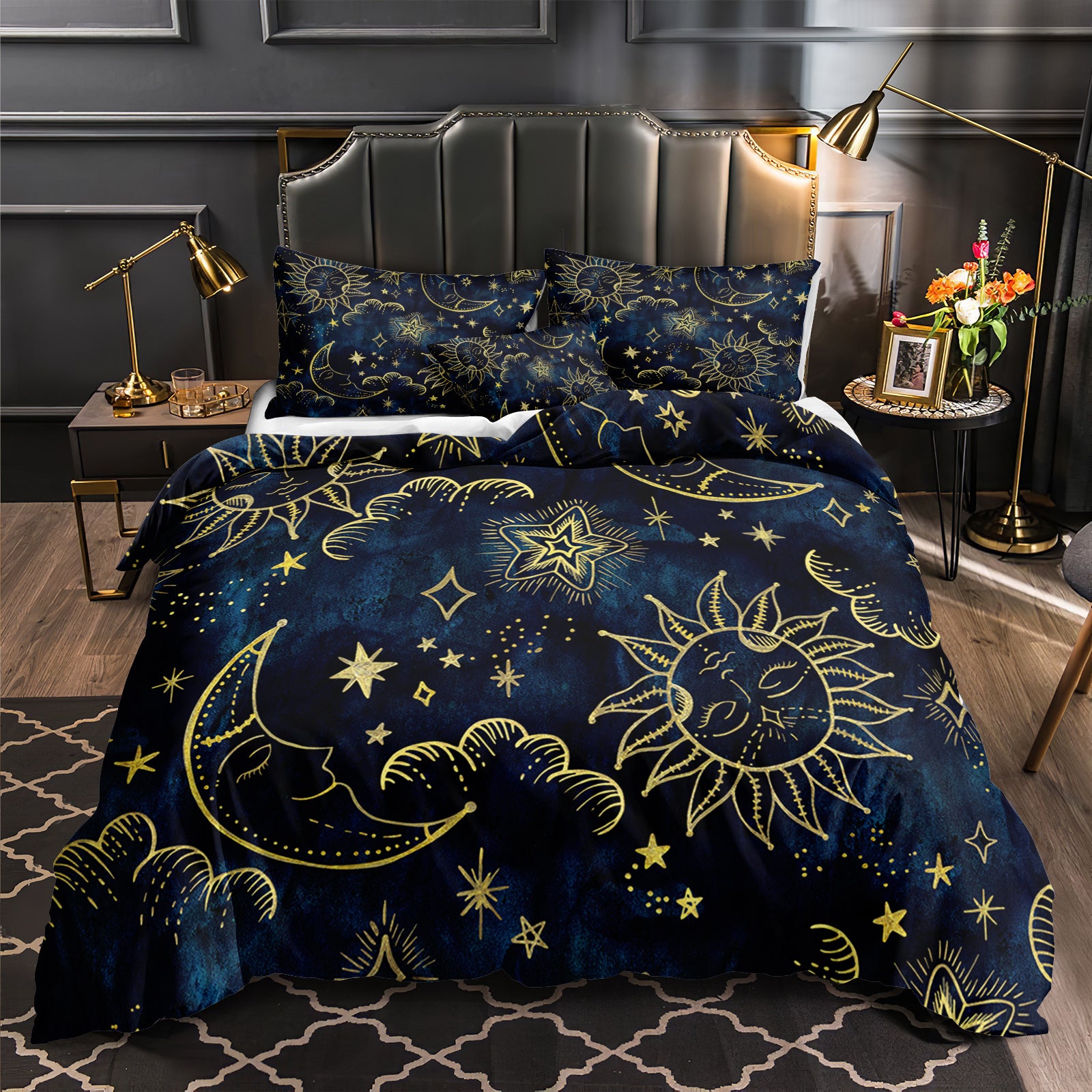 Comforter Set with Pillowcases & Cushion Cover – Soft Lightweight All Season Bedding, Stylish Pattern Quilt, King/Queen/Cal King
